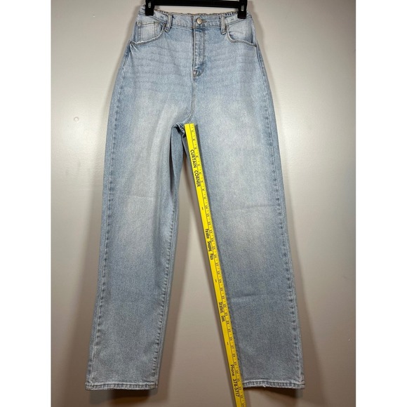 Fashionova High Rise, Baggy Straight Leg Jeans, Light Wash, Size 11 - Picture 5 of 6